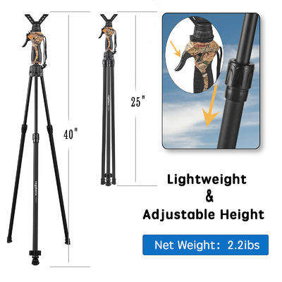 1.5m Fierydeer Aluminum Alloy Shooting Stands With Ergonomic Handle